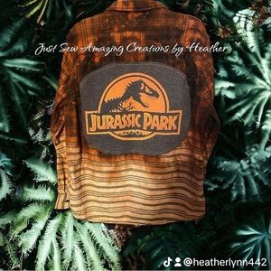 Upcycled/bleached flannel